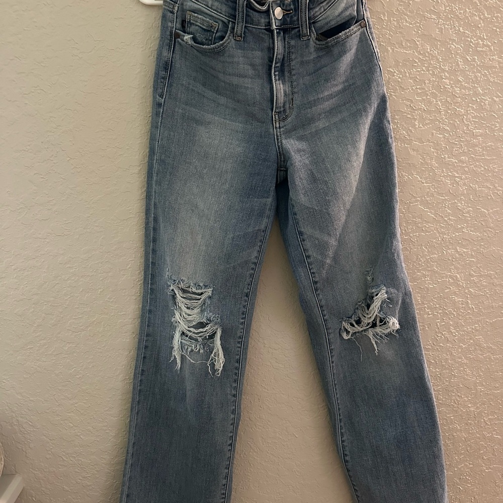 Judy Blue Oasis High Rise 90’s Straight Jeans In Light Wash Size 1